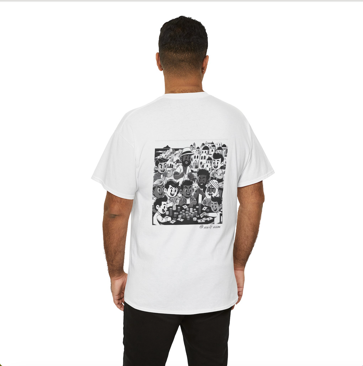 Santorini Degen Poker Tee